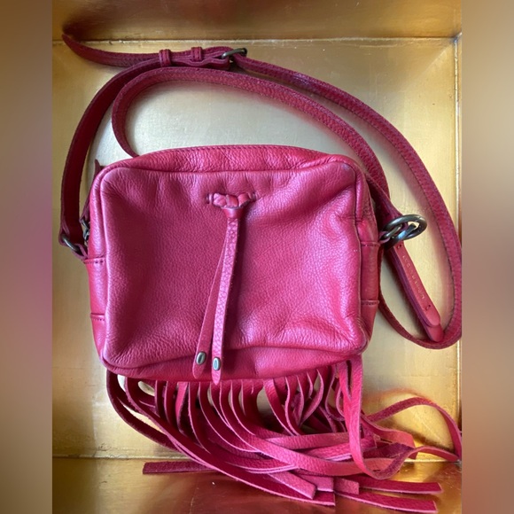 Lucky Brand Bags Lucky Brand Red Leather Crossbody Bag Poshmark